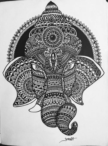 Elephant Pattern Art