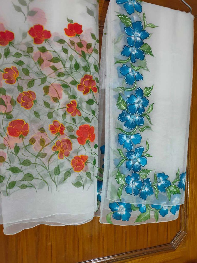 Floral Duppata Design 3